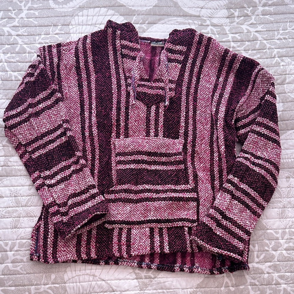 Striped Pink and Black Kids Sweater